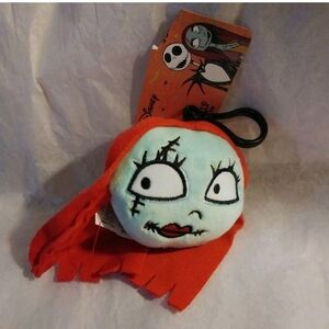 Disney Sally Plush Keychain with Red and Blue Design